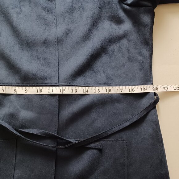 Nygard Faux Suede Self-tie Dress Coat - Picture 11 of 16